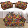 Trippy Hippie Flame Psychedelic Loveseat Cover-grizzshop