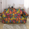 Trippy Hippie Flame Psychedelic Loveseat Cover-grizzshop