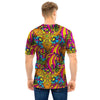 Trippy Hippie Flame Psychedelic Men T Shirt-grizzshop