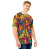 Trippy Hippie Flame Psychedelic Men T Shirt-grizzshop