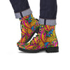 Trippy Hippie Flame Psychedelic Men's Boots-grizzshop