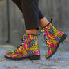 Trippy Hippie Flame Psychedelic Men's Boots-grizzshop