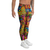 Trippy Hippie Flame Psychedelic Men's Leggings-grizzshop