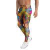 Trippy Hippie Flame Psychedelic Men's Leggings-grizzshop