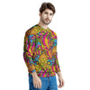 Trippy Hippie Flame Psychedelic Men's Sweatshirt-grizzshop