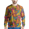 Trippy Hippie Flame Psychedelic Men's Sweatshirt-grizzshop