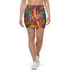 Trippy Hippie Flame Psychedelic Mini Skirt-grizzshop