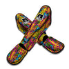 Trippy Hippie Flame Psychedelic Muay Thai Shin Guard-grizzshop