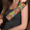 Trippy Hippie Flame Psychedelic Seat Belt Cover-grizzshop