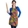 Trippy Hippie Flame Psychedelic Women's Apron-grizzshop