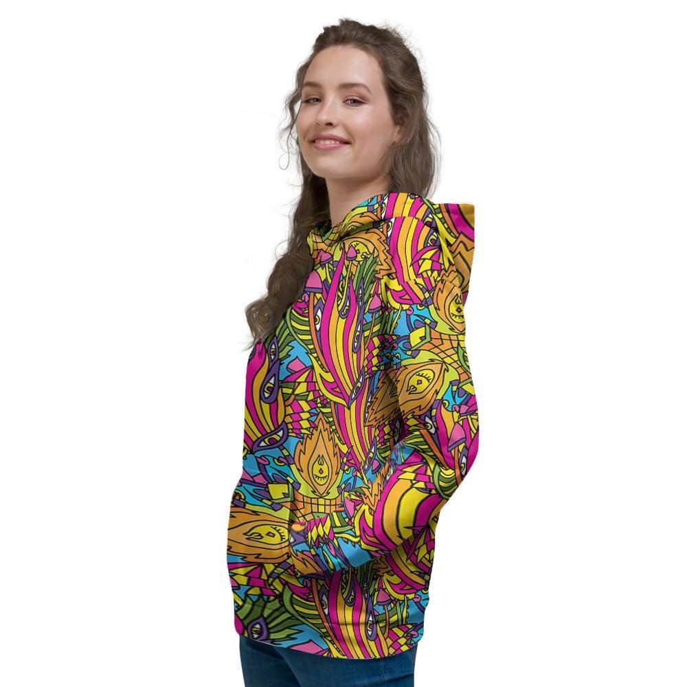 Trippy Hippie Flame Psychedelic Women's Hoodie-grizzshop