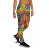 Trippy Hippie Flame Psychedelic Women's Joggers-grizzshop