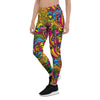 Trippy Hippie Flame Psychedelic Women's Leggings-grizzshop