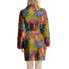 Trippy Hippie Flame Psychedelic Women's Robe-grizzshop