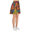 Trippy Hippie Flame Psychedelic Women's Skirt-grizzshop