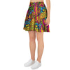 Trippy Hippie Flame Psychedelic Women's Skirt-grizzshop