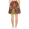 Trippy Hippie Flame Psychedelic Women's Skirt-grizzshop