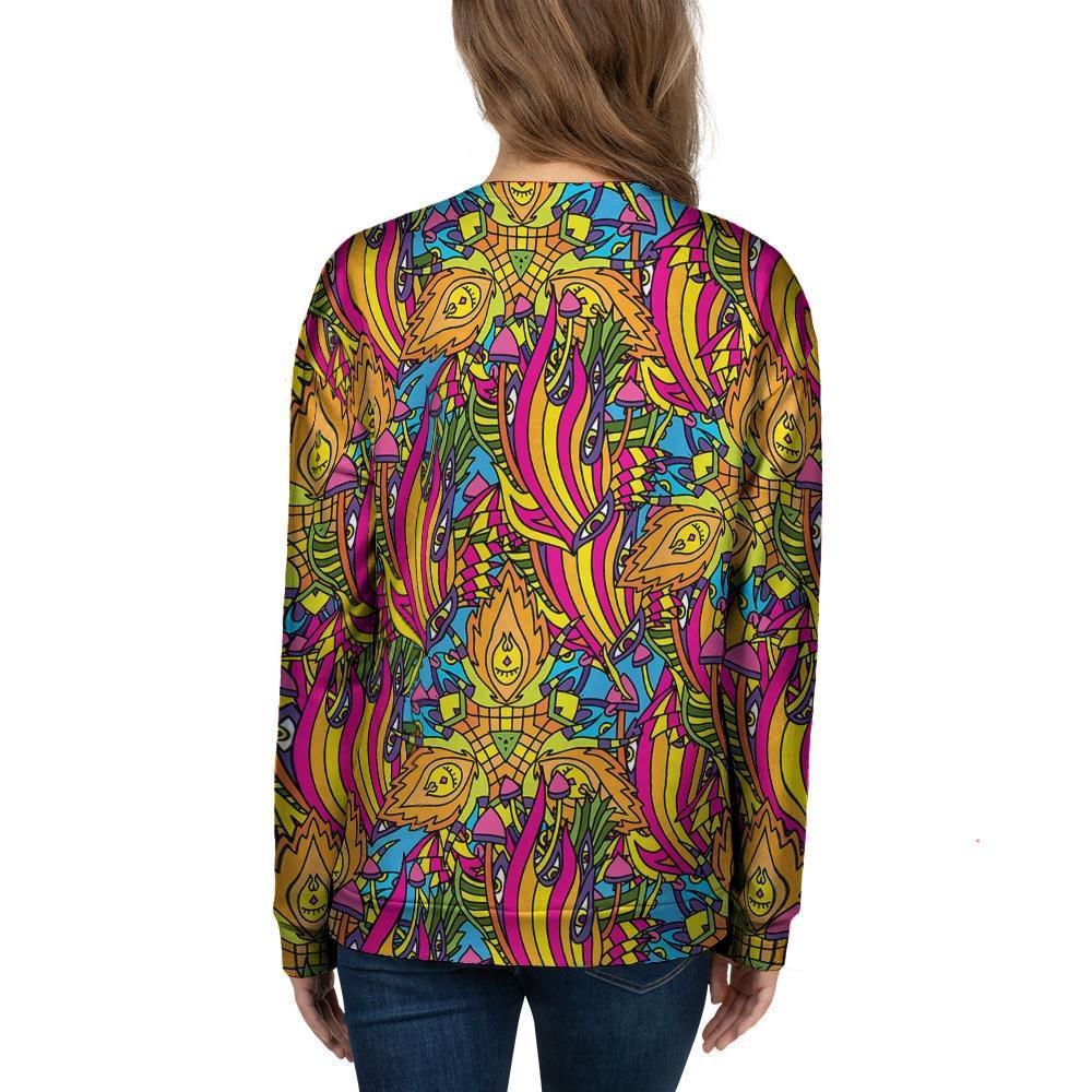 Trippy Hippie Flame Psychedelic Women's Sweatshirt-grizzshop