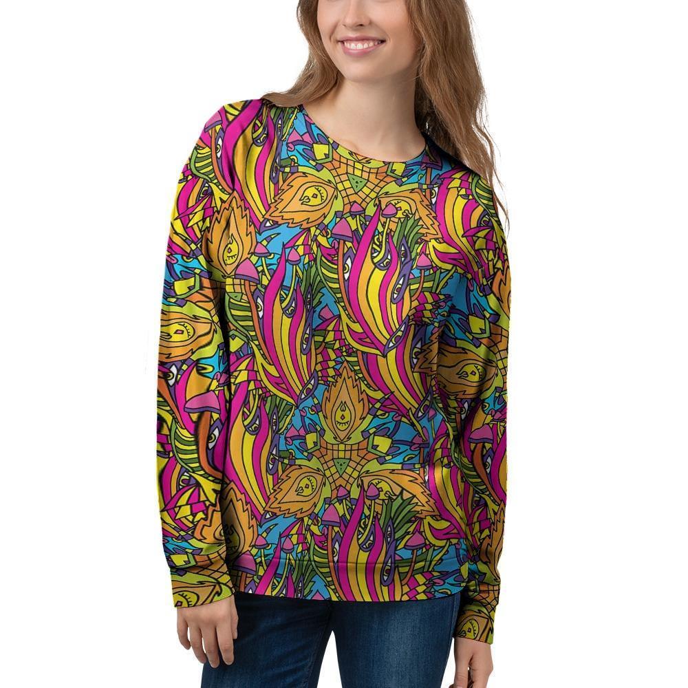 Trippy Hippie Flame Psychedelic Women's Sweatshirt-grizzshop