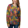 Trippy Hippie Flame Psychedelic Women's Sweatshirt-grizzshop