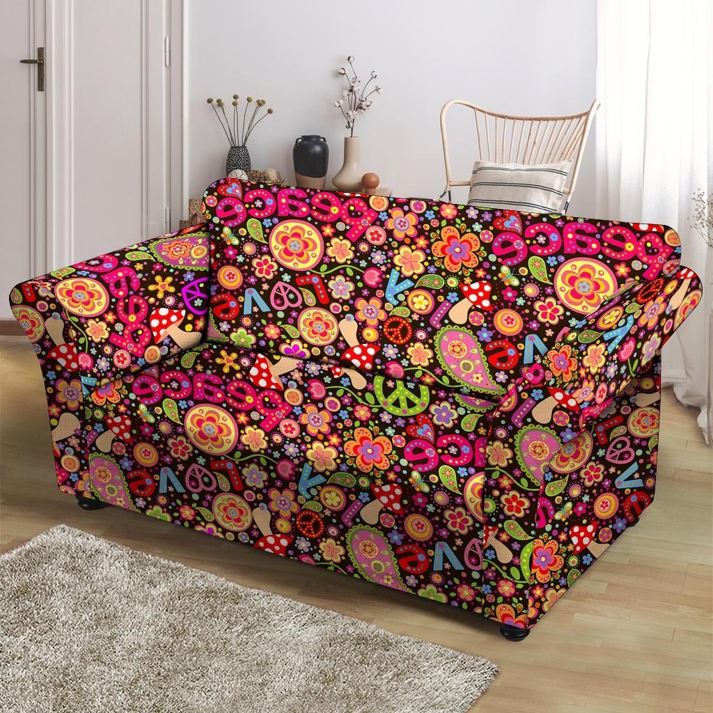 Trippy Hippie Loveseat Cover-grizzshop