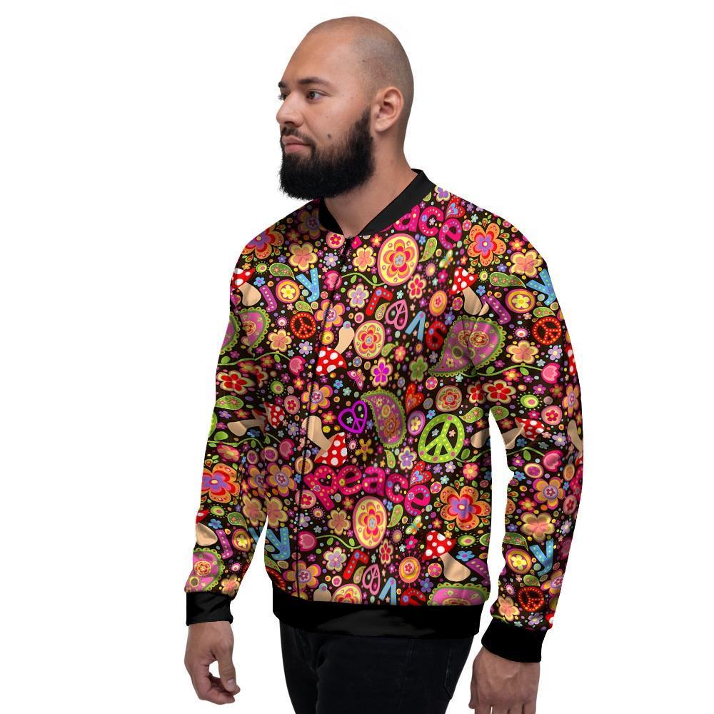 Trippy Hippie Men's Bomber Jacket-grizzshop