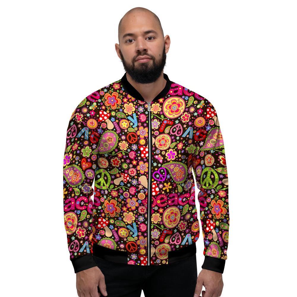 Trippy Hippie Men's Bomber Jacket-grizzshop