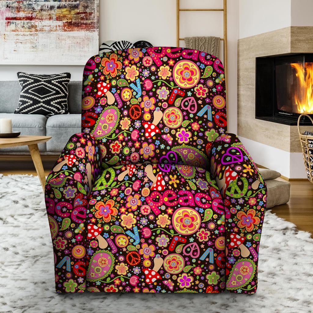 Trippy Hippie Recliner Cover-grizzshop