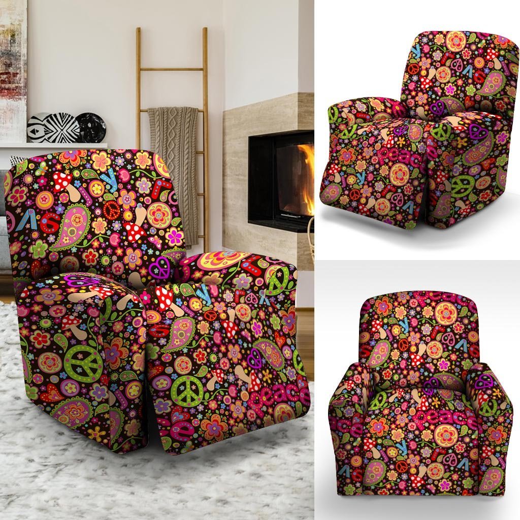 Trippy Hippie Recliner Cover-grizzshop