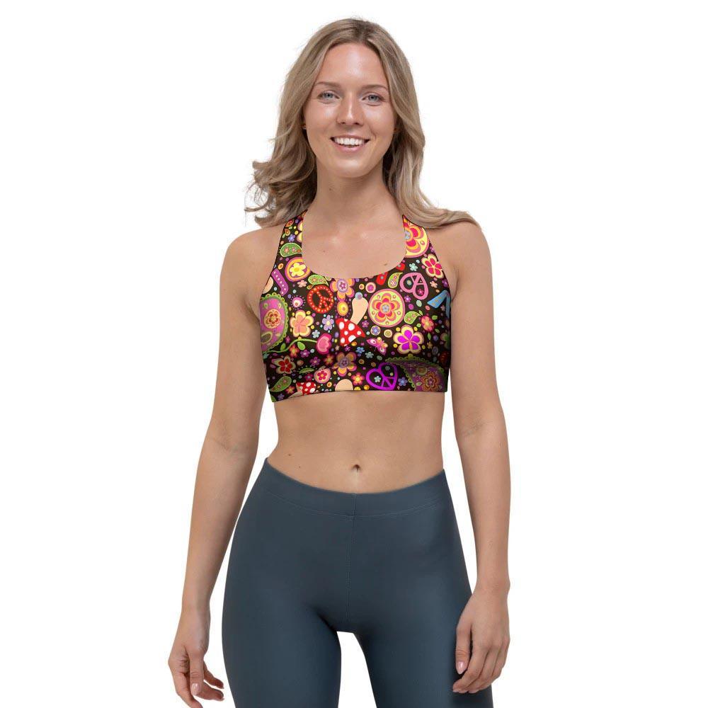 Trippy Hippie Sports Bra-grizzshop