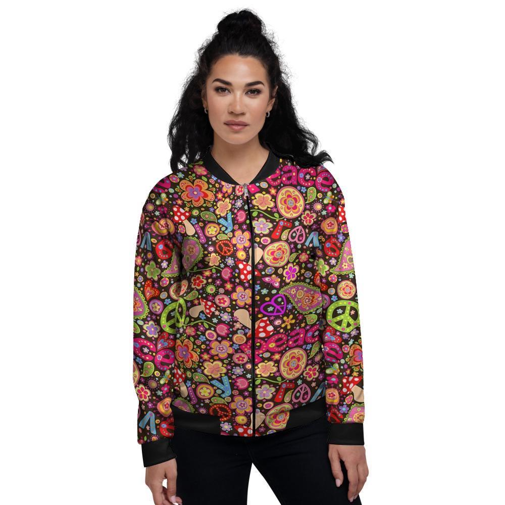 Trippy Hippie Women's Bomber Jacket-grizzshop