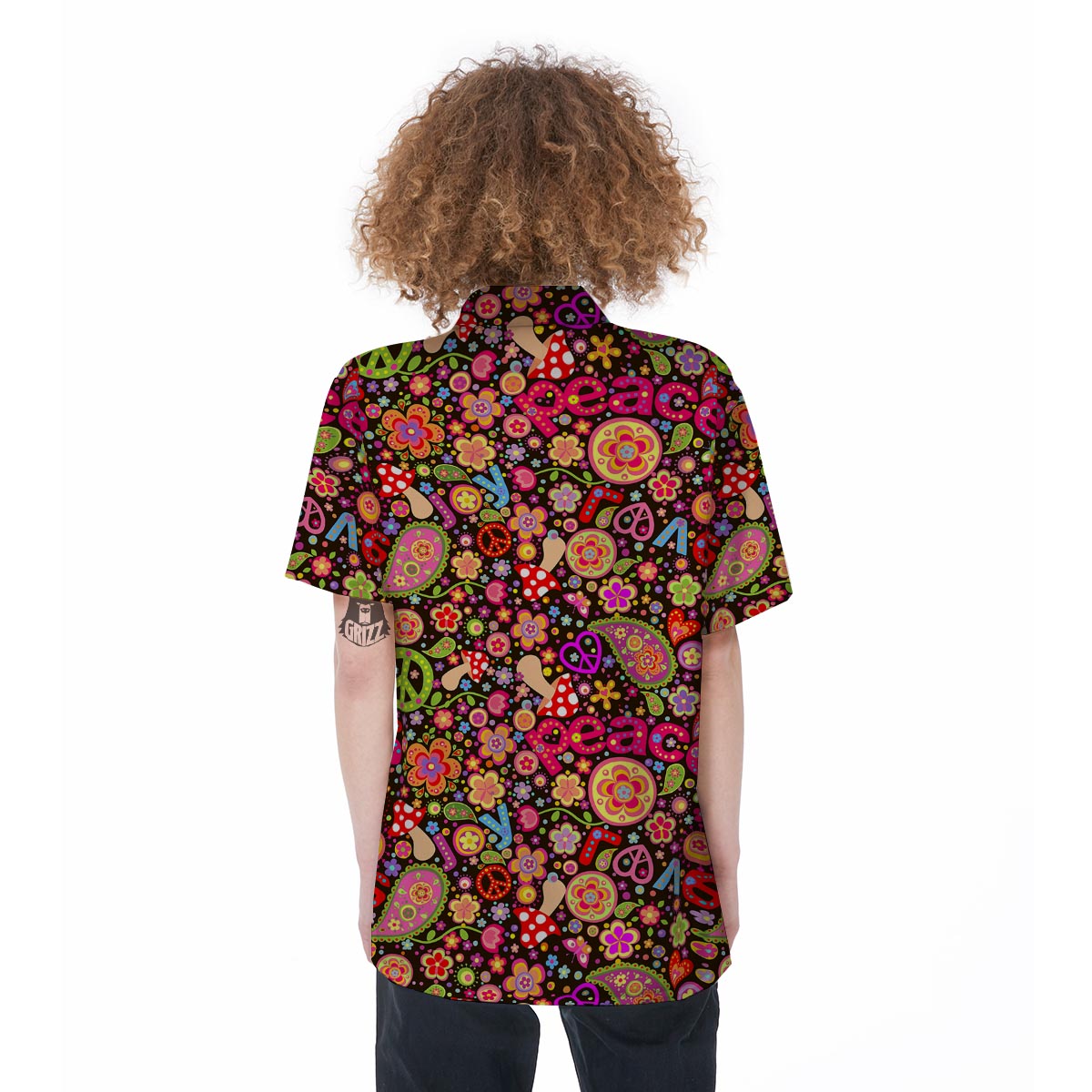 Trippy Hippie Women's Short Sleeve Shirts-grizzshop