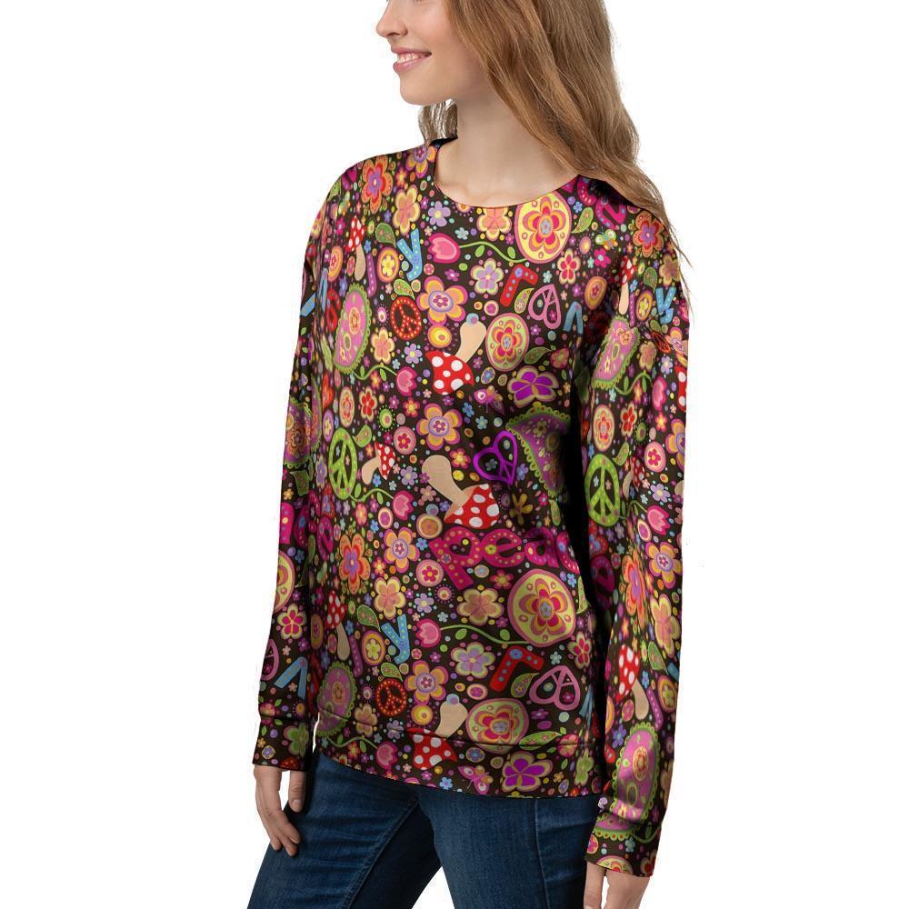 Trippy Hippie Women's Sweatshirt-grizzshop