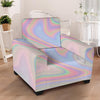 Trippy Holographic Armchair Cover-grizzshop