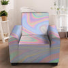 Trippy Holographic Armchair Cover-grizzshop