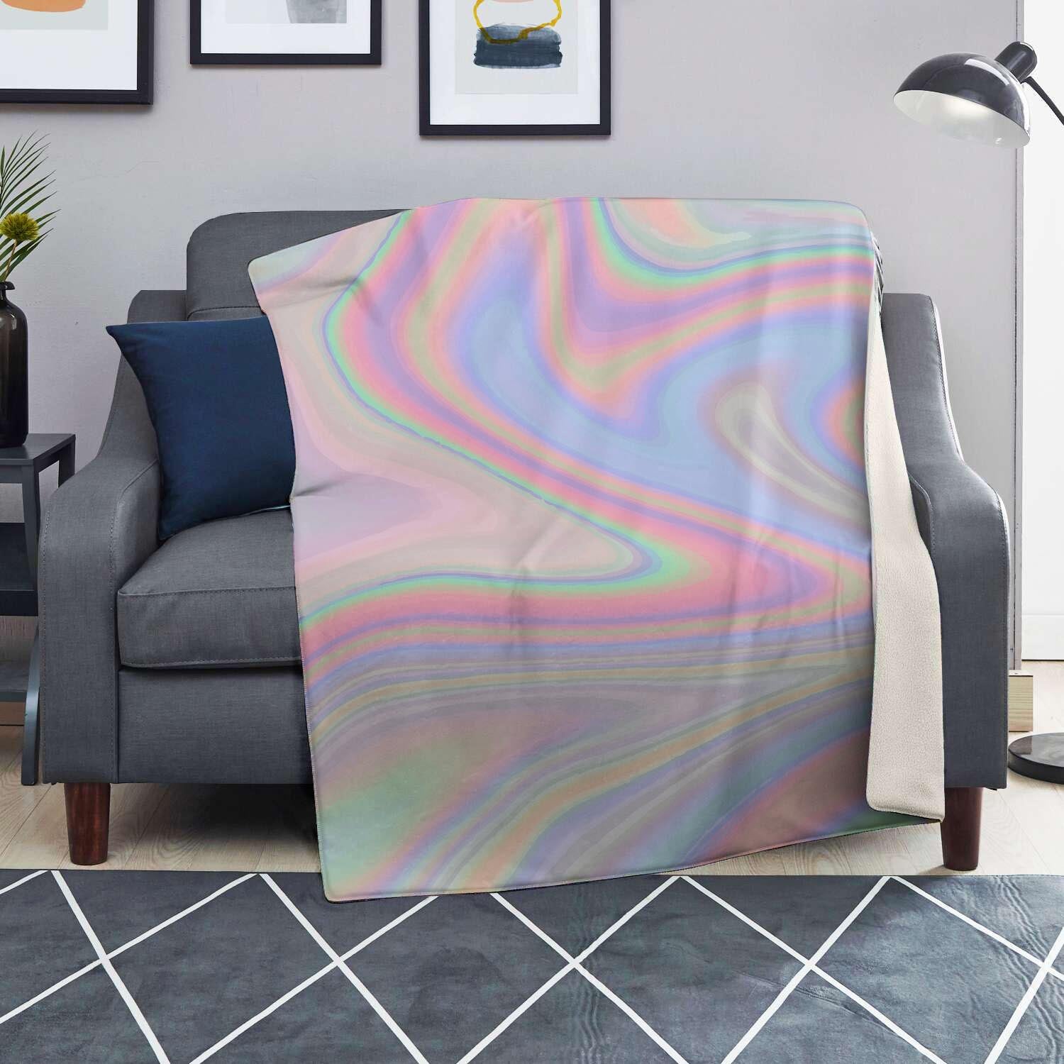 Trippy Holographic Blanket-grizzshop