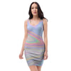 Trippy Holographic Bodycon Dress-grizzshop