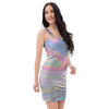 Trippy Holographic Bodycon Dress-grizzshop