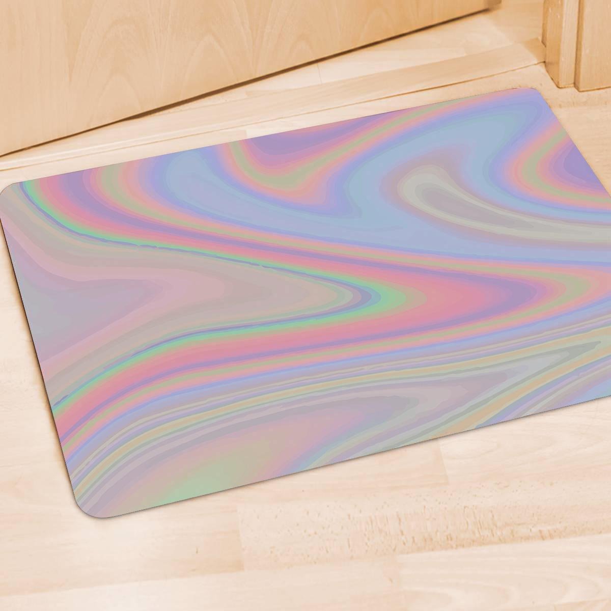 Trippy Holographic Door Mat-grizzshop