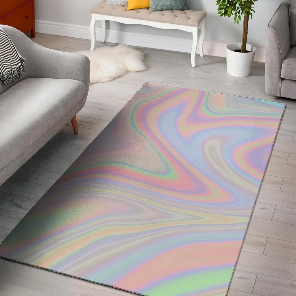 Trippy Holographic Floor Mat-grizzshop
