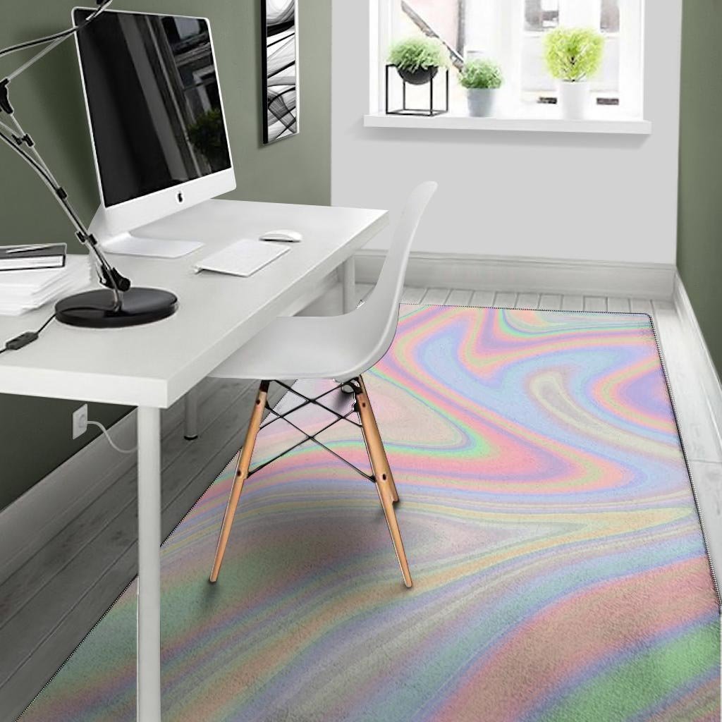 Trippy Holographic Floor Mat-grizzshop