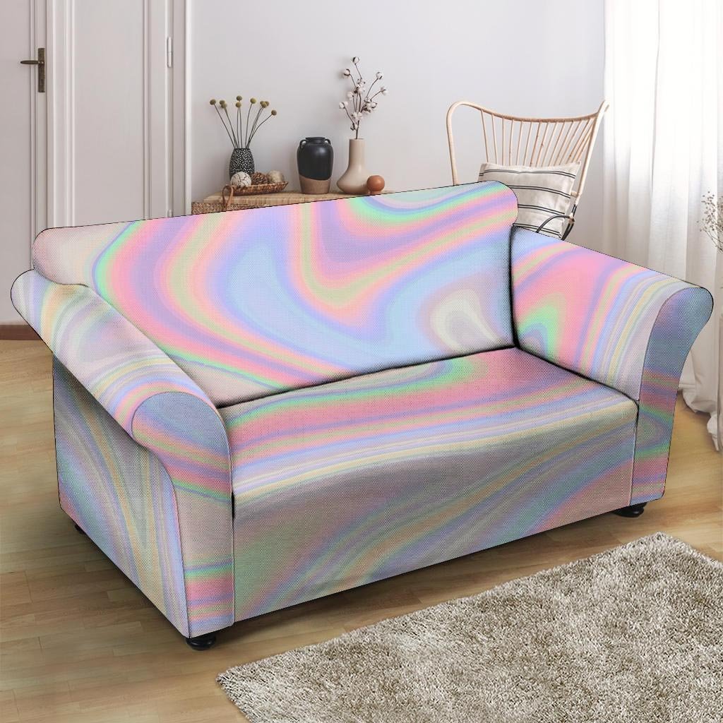 Trippy Holographic Loveseat Cover-grizzshop