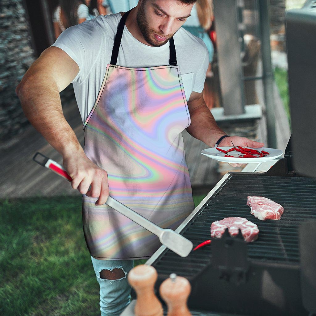 Trippy Holographic Men's Apron-grizzshop