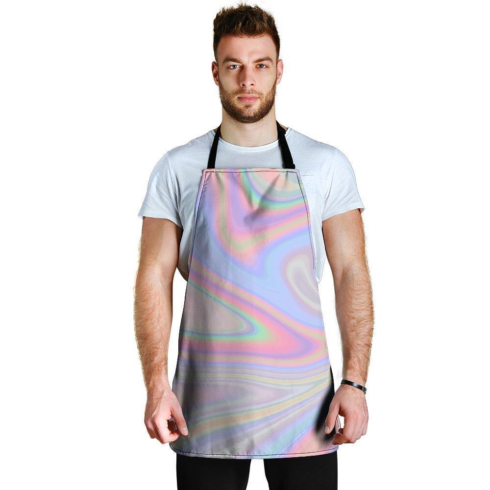 Trippy Holographic Men's Apron-grizzshop