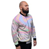 Trippy Holographic Men's Bomber Jacket-grizzshop