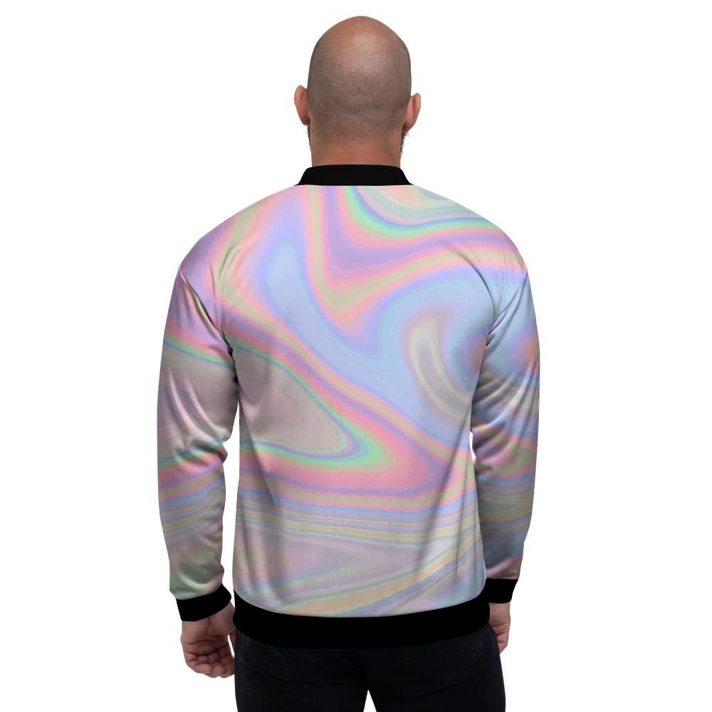 Trippy Holographic Men's Bomber Jacket-grizzshop