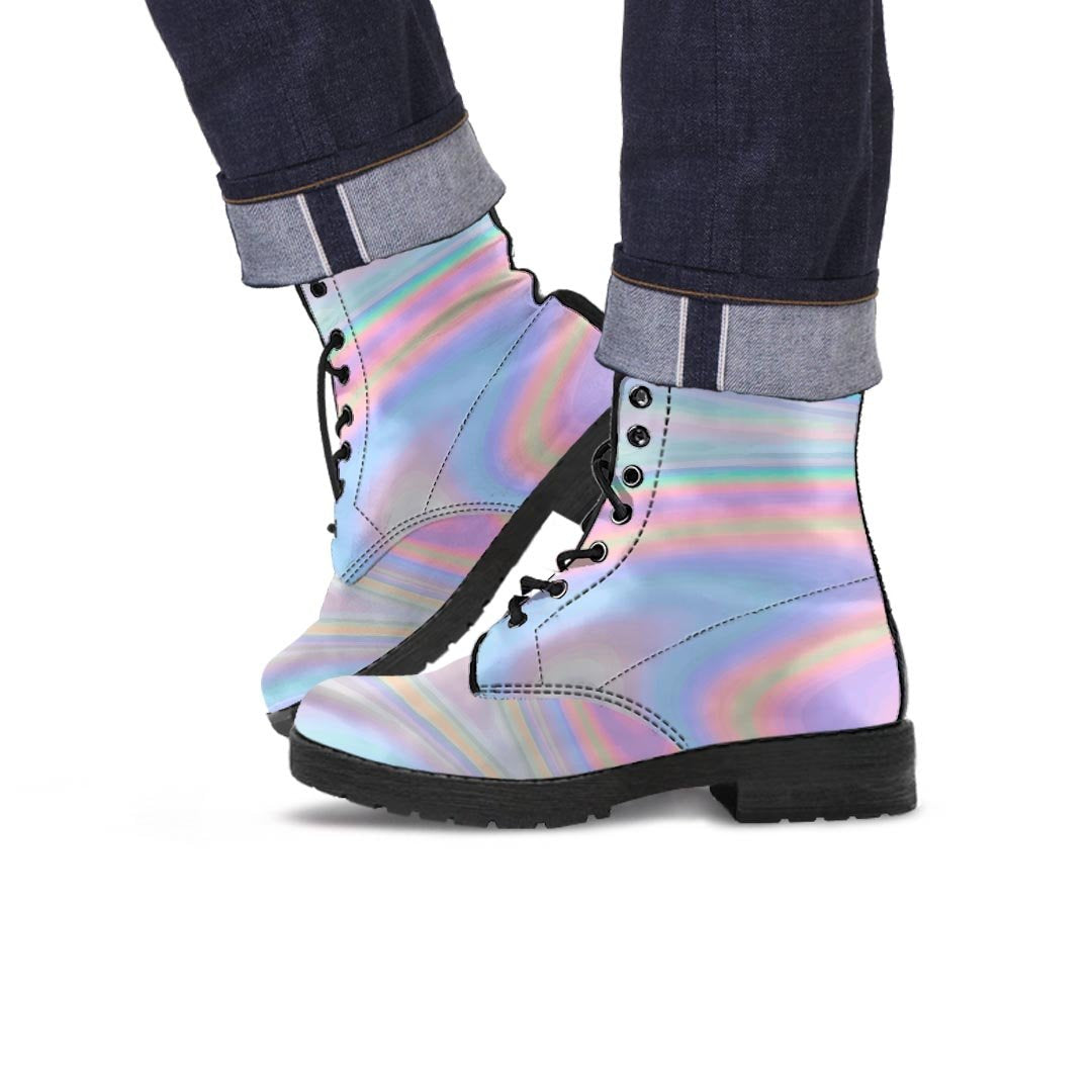 Trippy Holographic Men's Boots-grizzshop