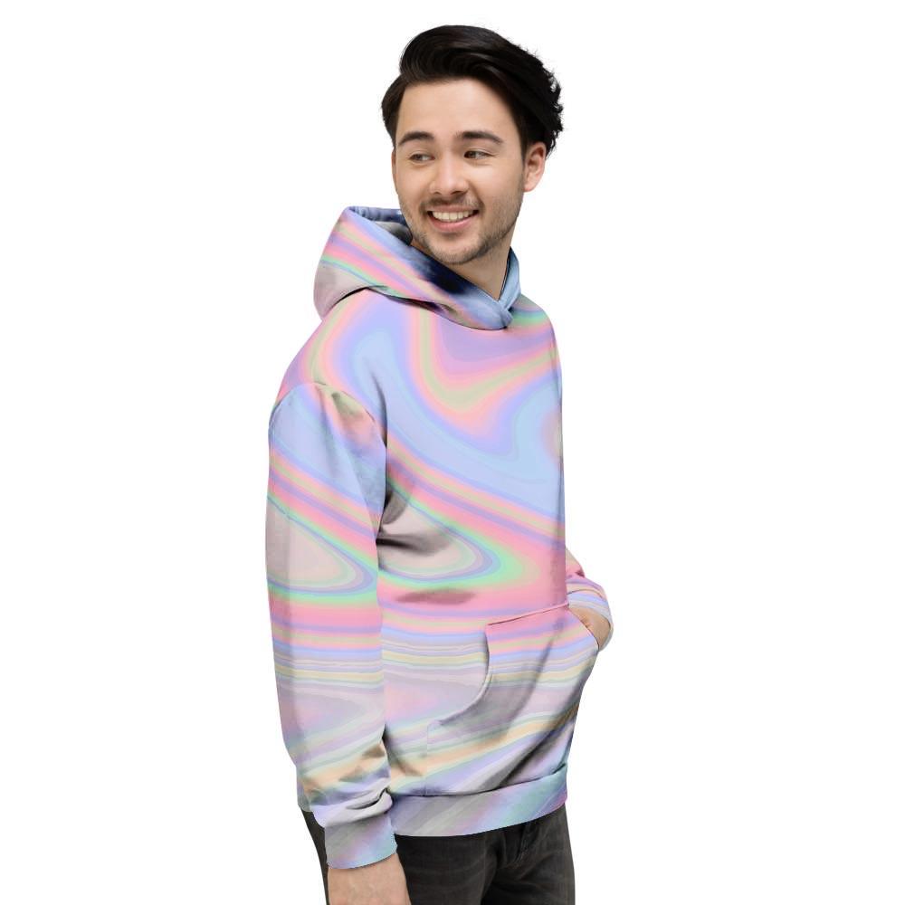 Trippy Holographic Men's Hoodie-grizzshop