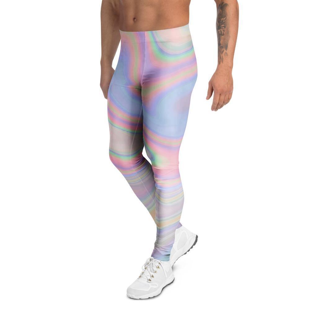 Trippy Holographic Men's Leggings-grizzshop