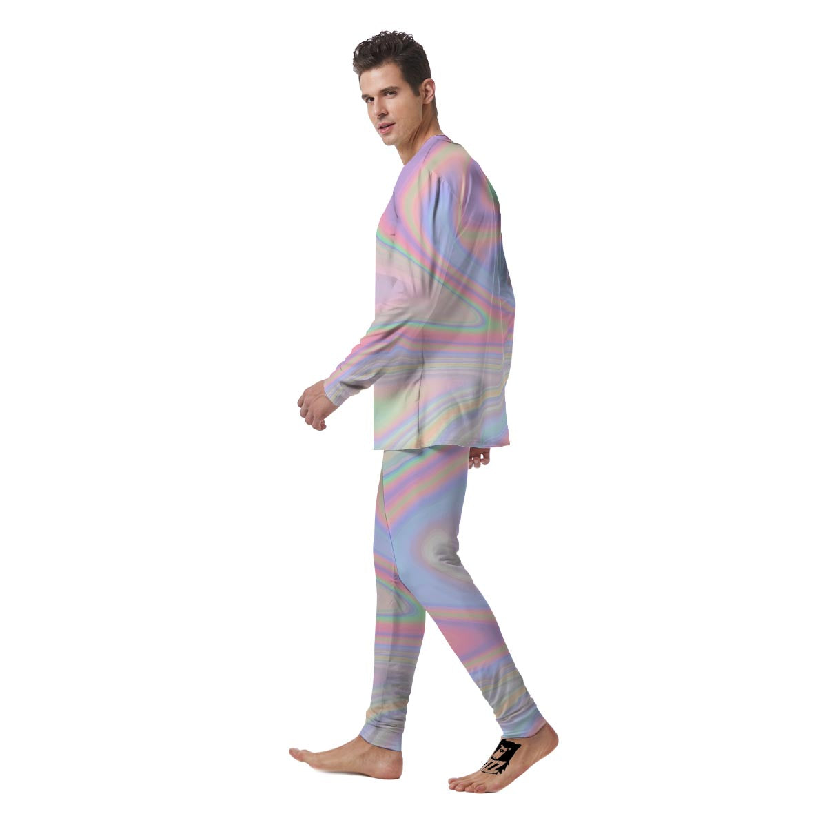 Trippy Holographic Men's Pajamas-grizzshop